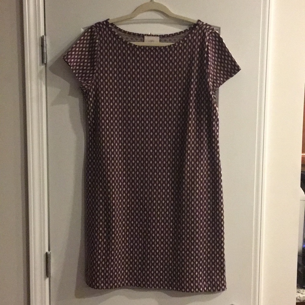Printed jersey dress.